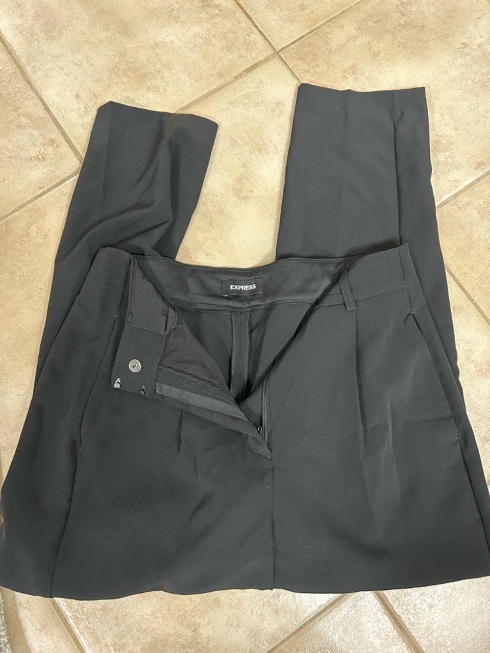 Express Women's Black Straight Leg Dress Pants